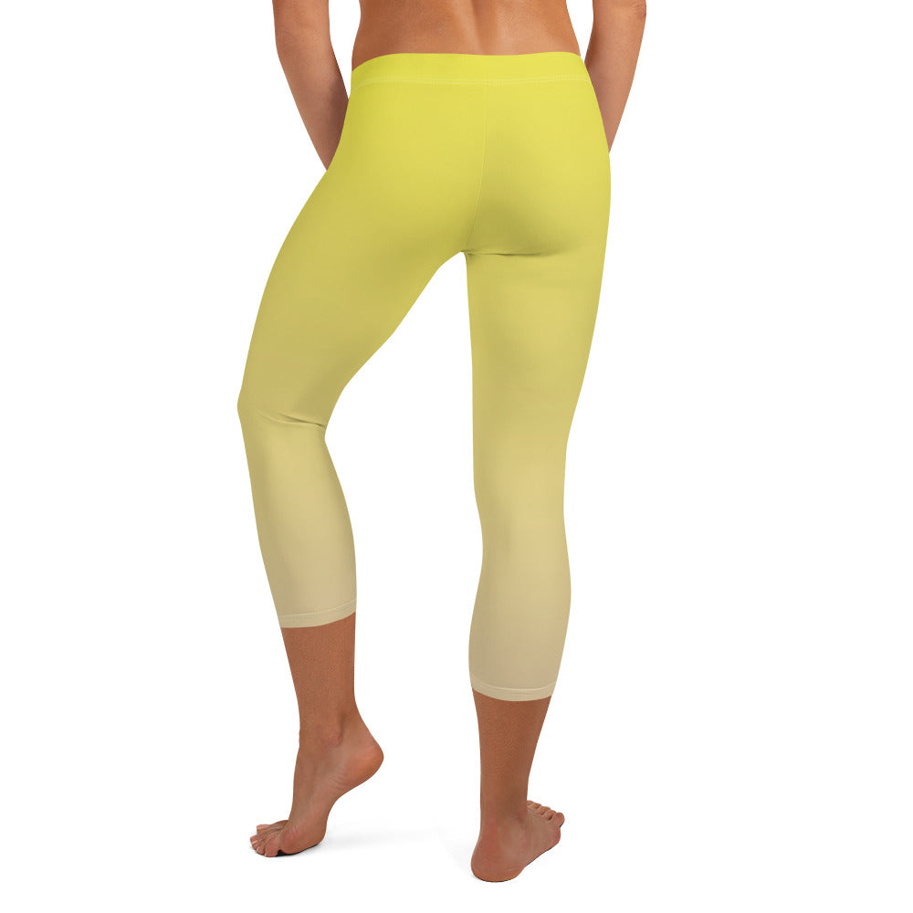 Sunrise Symphony FLAKOUT Sport Women's Capri Leggings - FLAKOUT