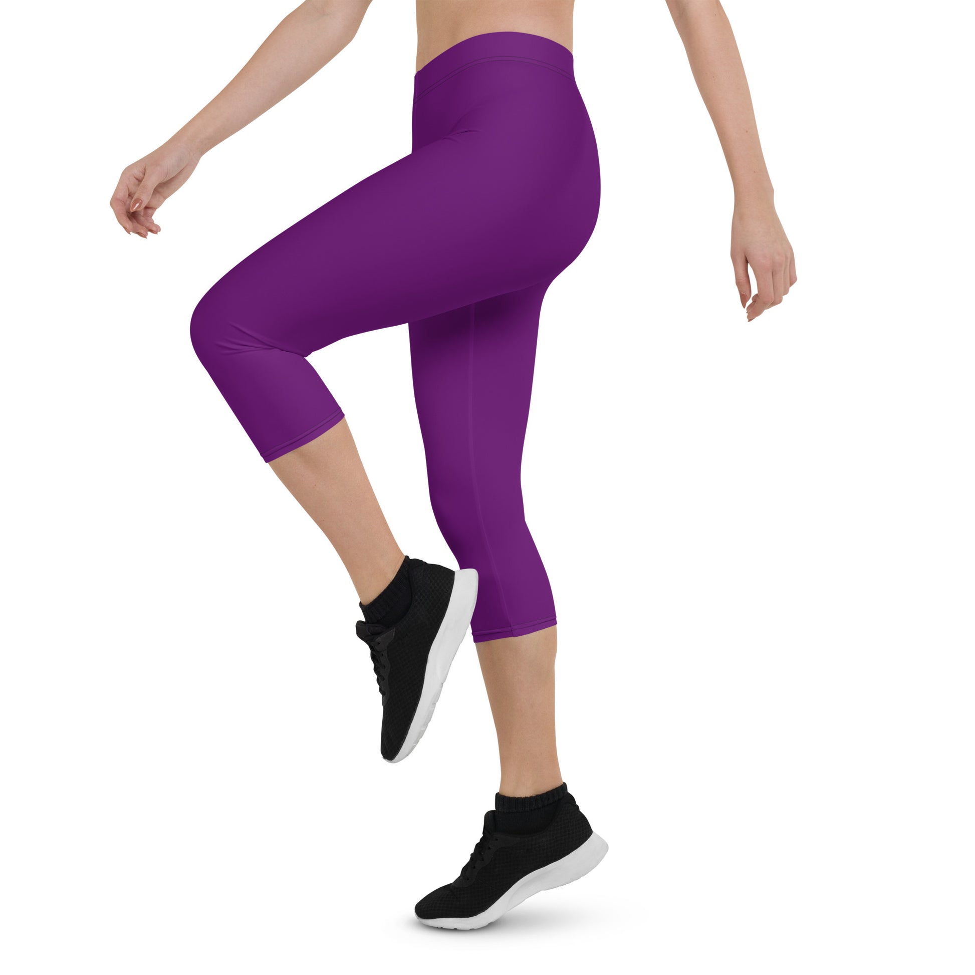 Grape Royale FLAKOUT Sport Women's Capri Leggings - FLAKOUT