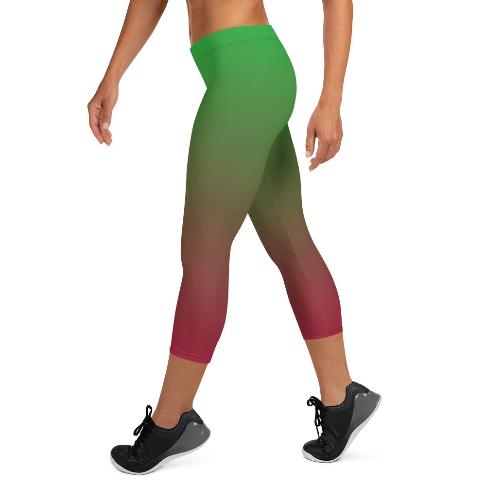 Forest Flame FLAKOUT Sport Women's Capri Leggings - FLAKOUT