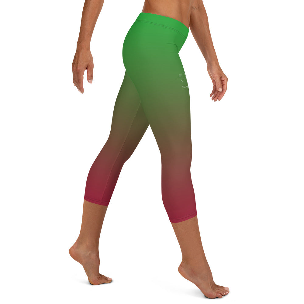 Forest Flame FLAKOUT Sport Women's Capri Leggings - FLAKOUT