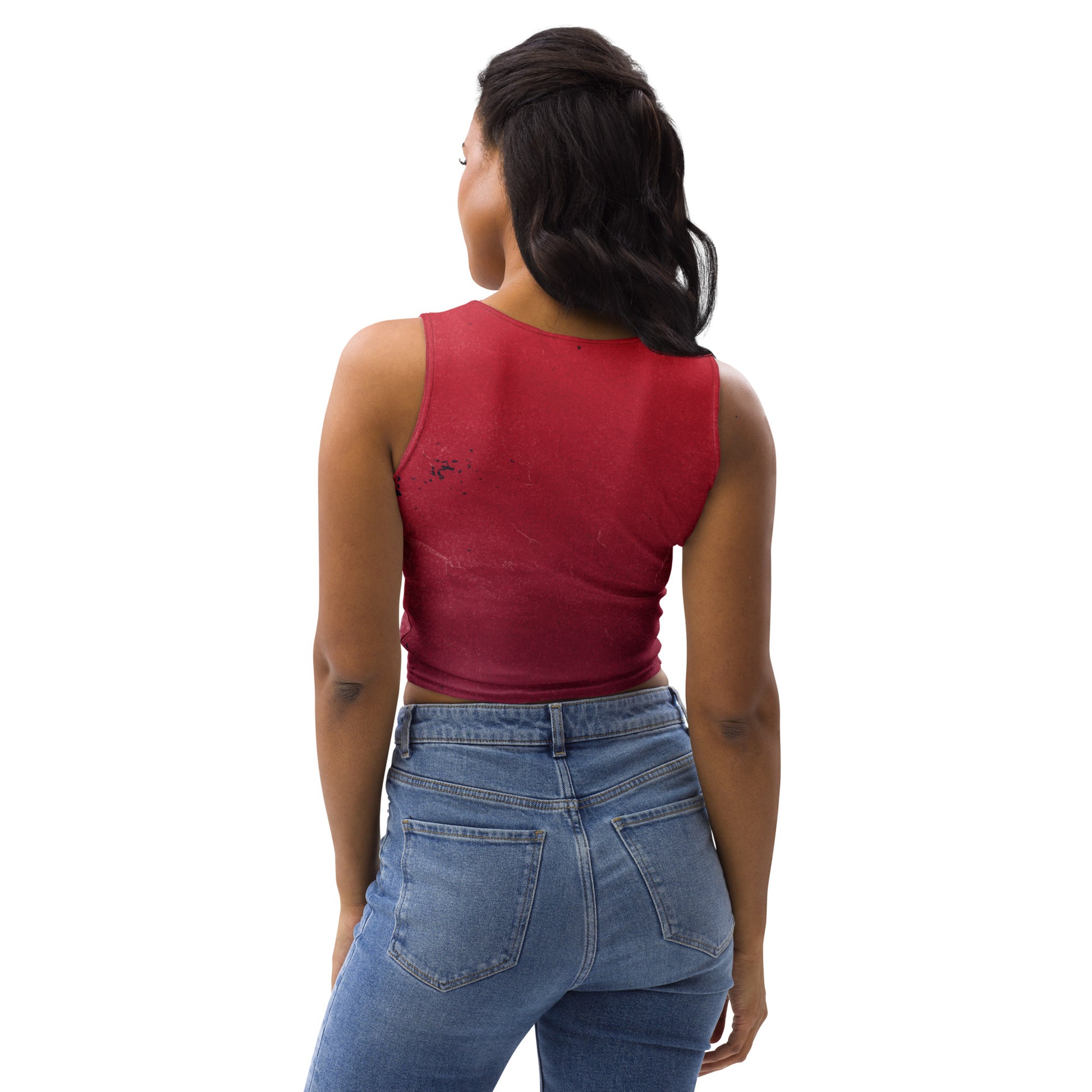 Crop Top Red Black Crush - FLAKOUT