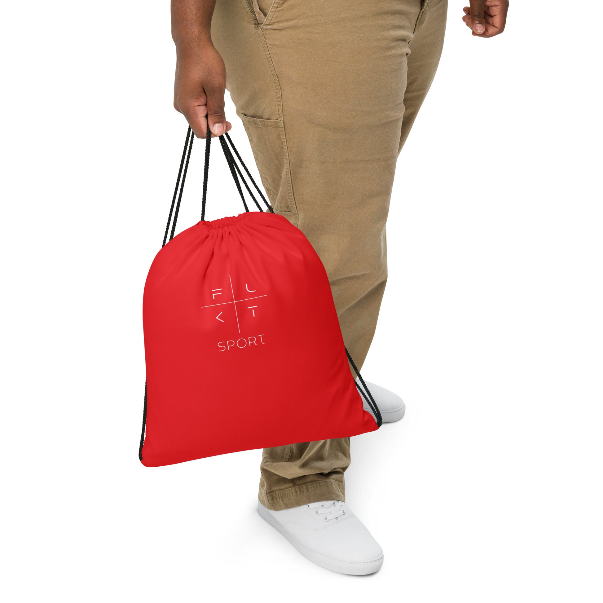 FLAKOUT Sport Unisex Drawstring Bag - Red - FLAKOUT