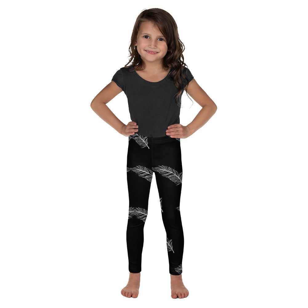 Ethereal Plumes Girl's Leggings - FLAKOUT