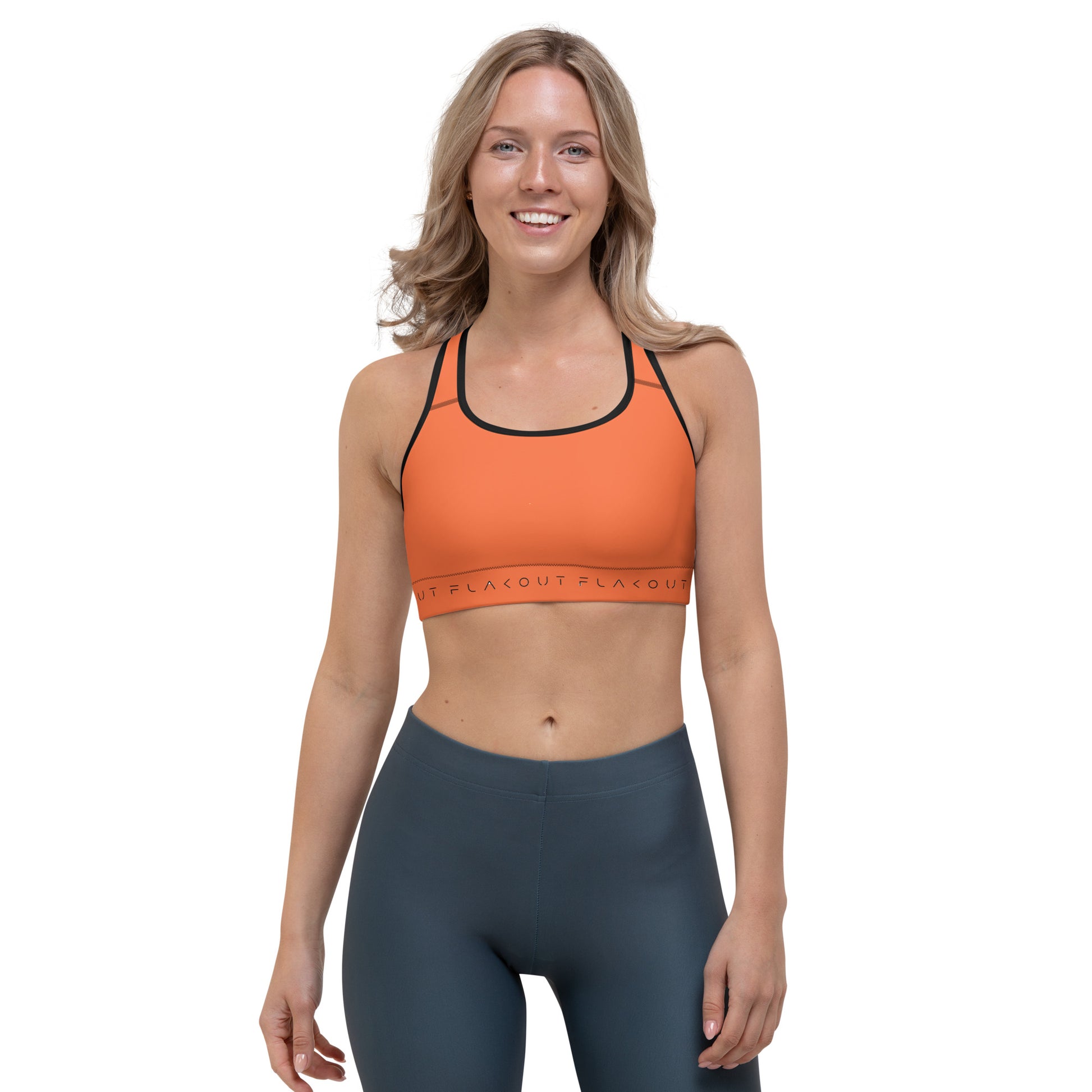 Fiery Burst Women's Sports Performance Bra - FLAKOUT