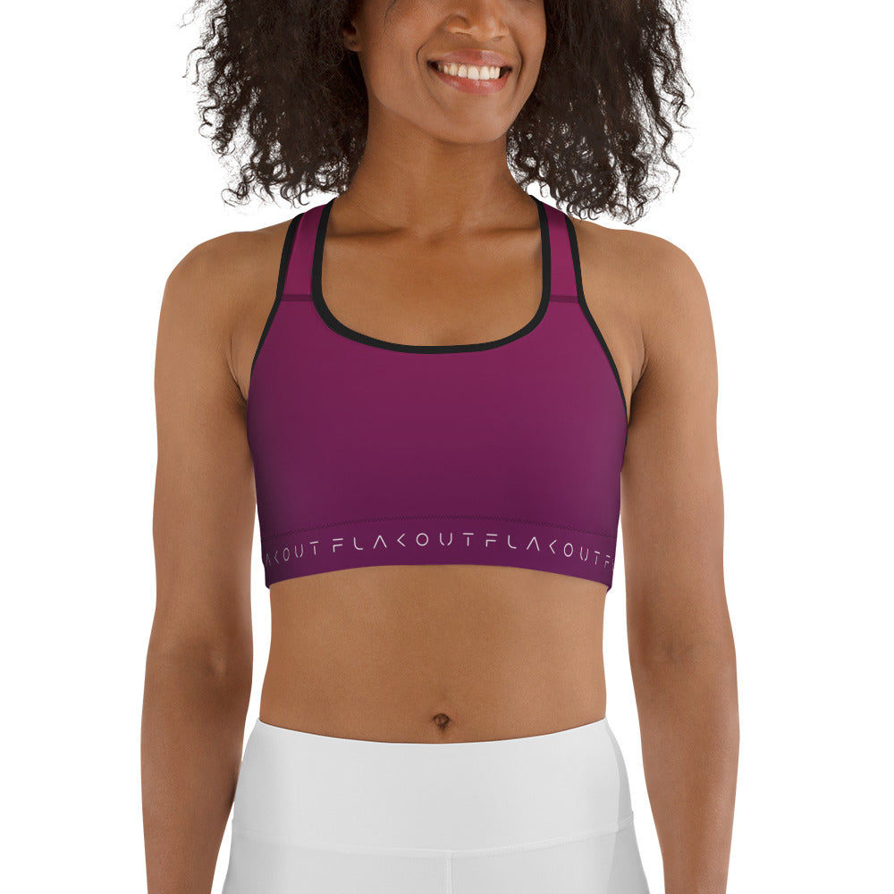 Deep Purple Women's Sports Performance Bra - FLAKOUT