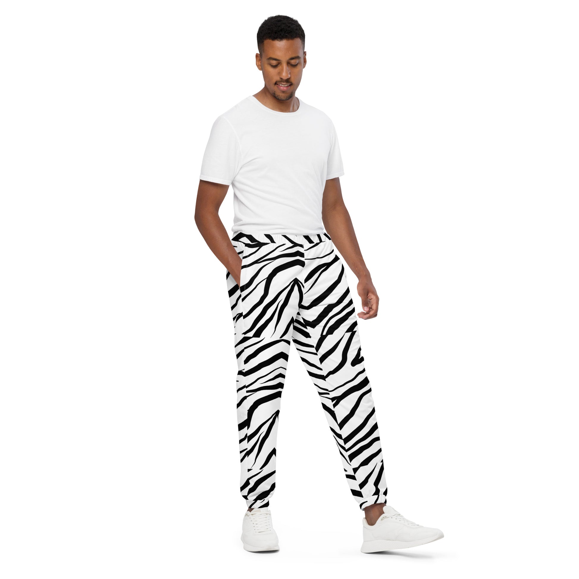 Striped Zebra Vibrance Track Pants - FLAKOUT