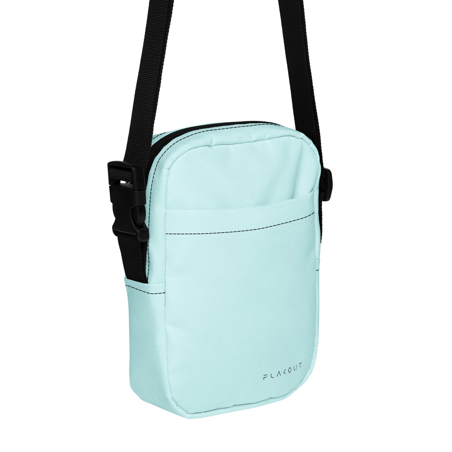 Unisex Water-resistant Crossbody Bag - Light Blue - FLAKOUT