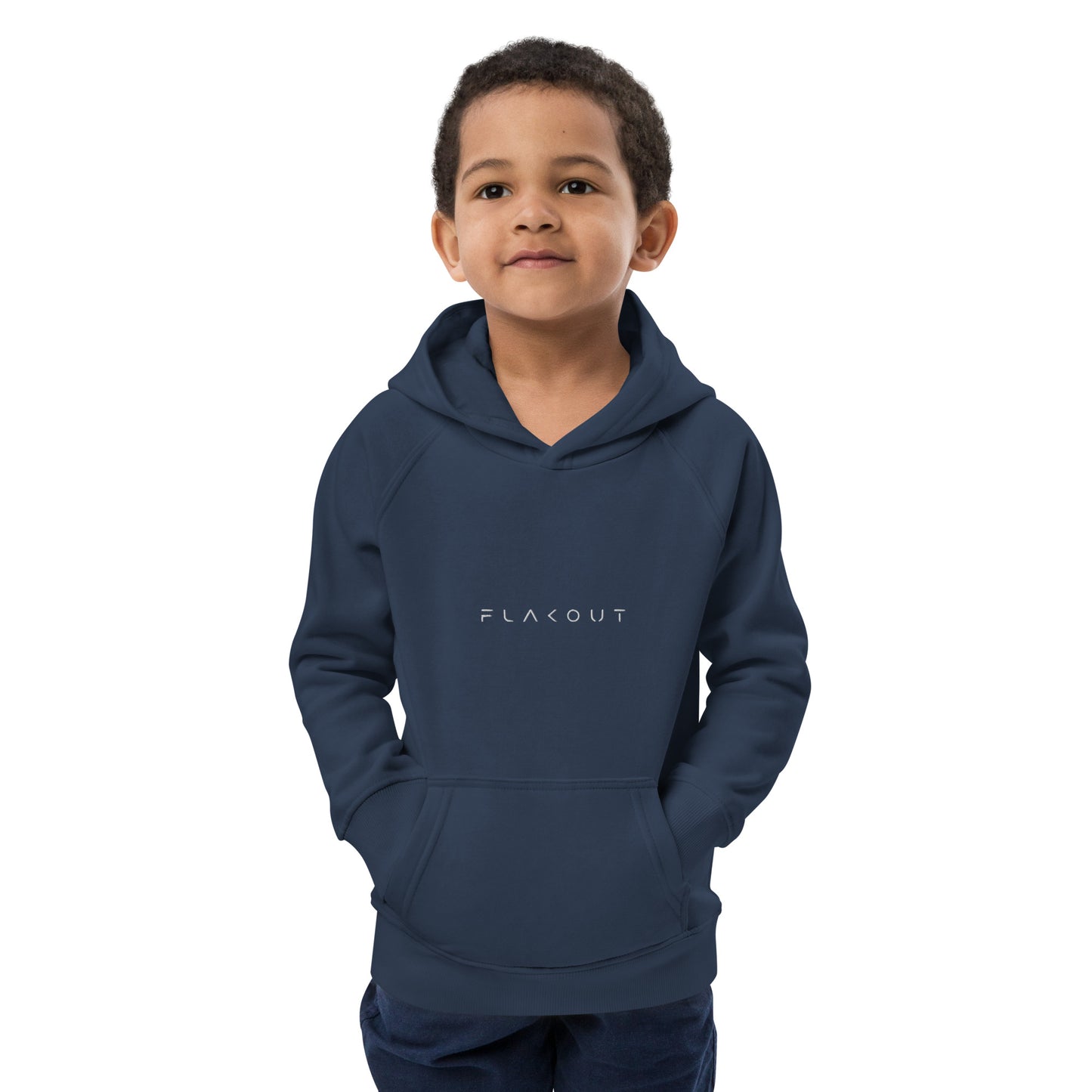 FLAKOUT Logo Embroidered Kid's Recycled Hoodie - FLAKOUT