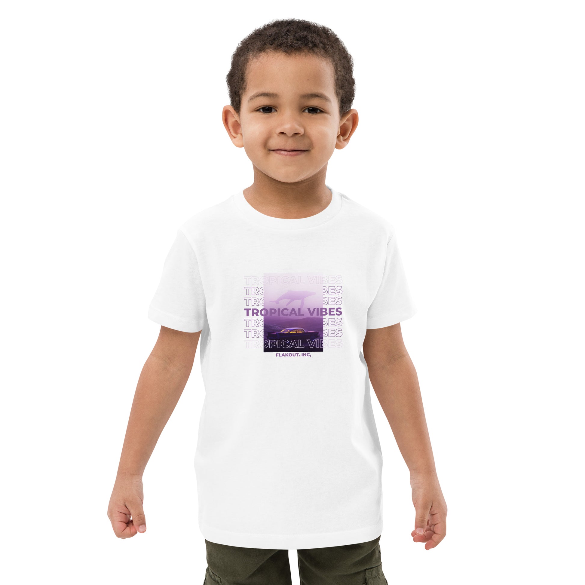 Tropical Vibes Odyssey Kid's T-shirt - FLAKOUT