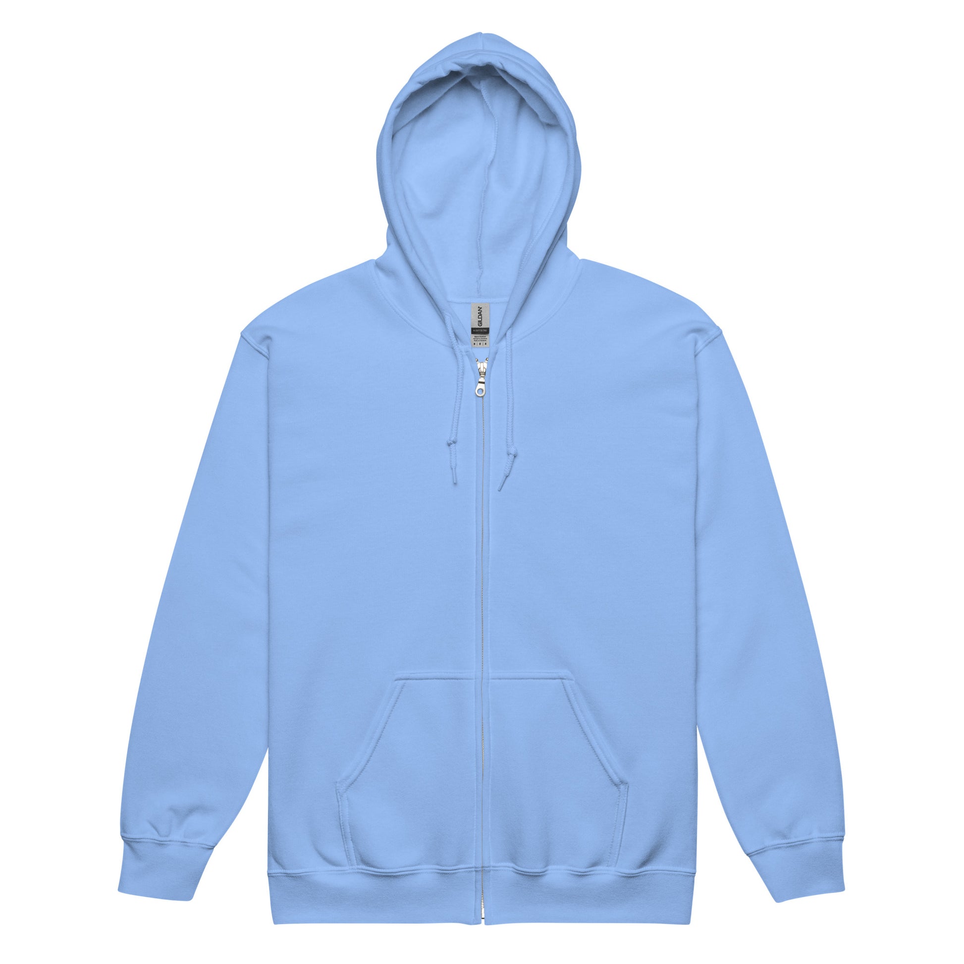 Echoes Of Dejavu Heavy Harmony Fusion Zip Hoodie - Carolina Blue - FLAKOUT