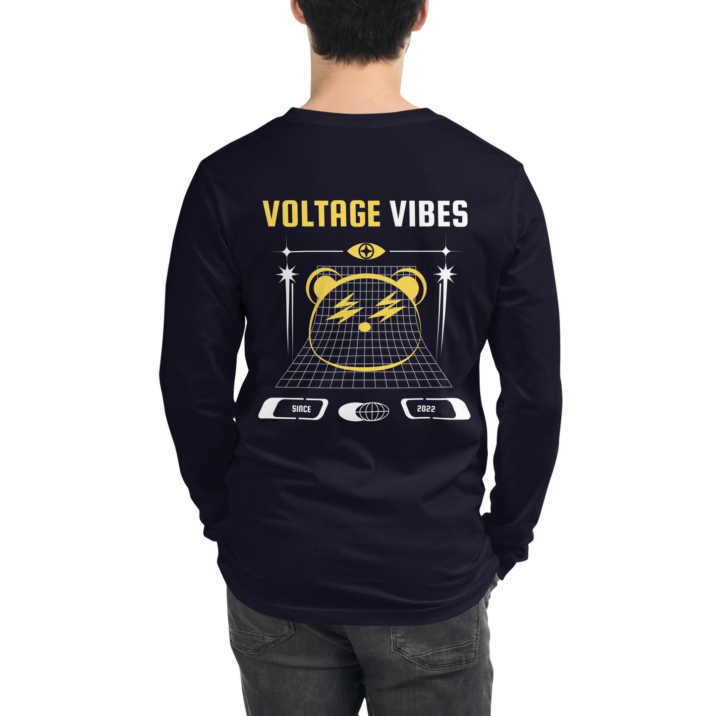 Voltage Vibes Unisex Long Sleeve Shirt - FLAKOUT