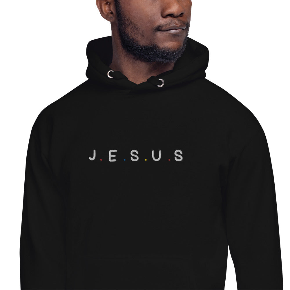 J.E.S.U.S Embroidered Unisex Hoodie - FLAKOUT