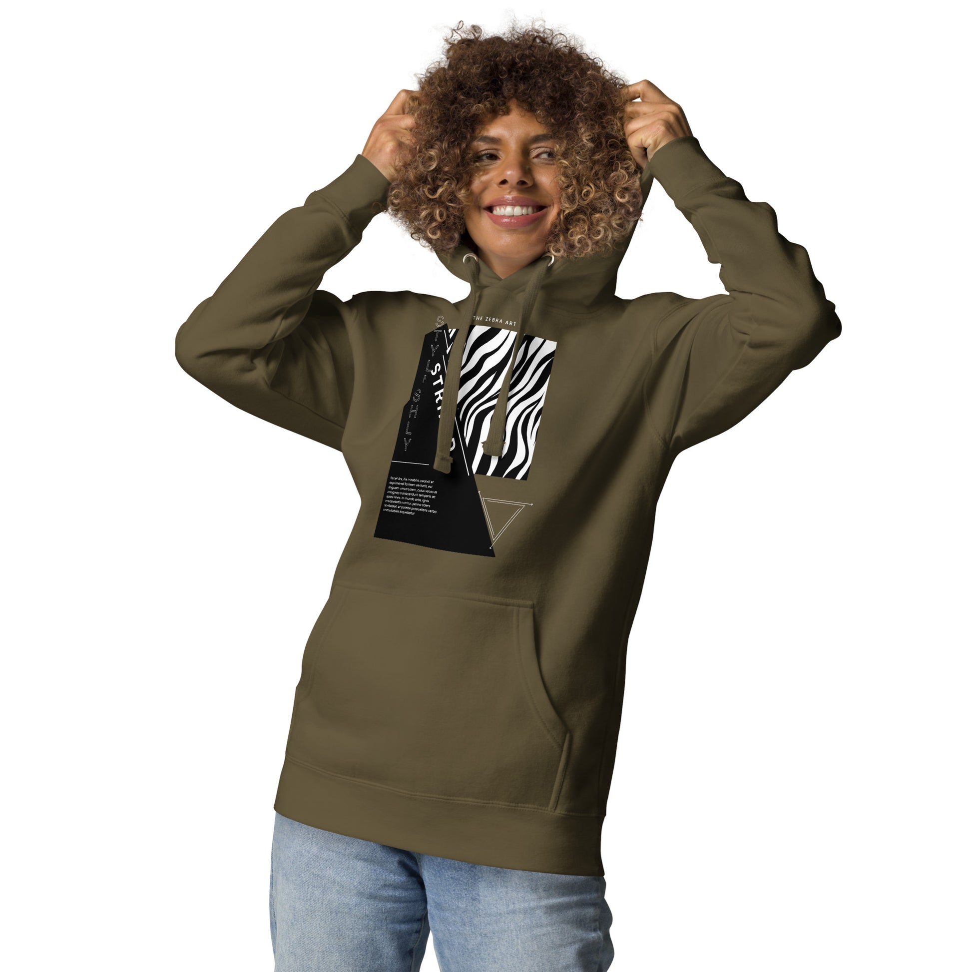 The Zebra Art Unisex Hoodie - FLAKOUT