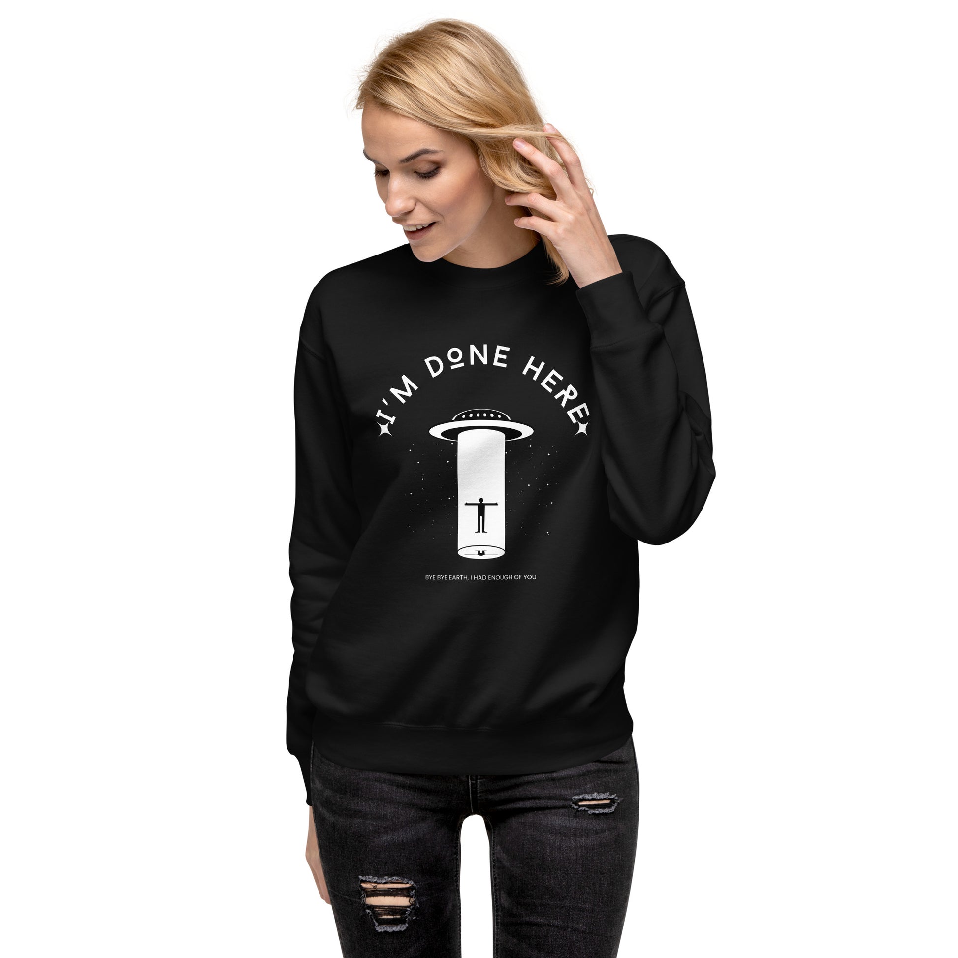 I'm Done Here Unisex Fleece Sweatshirt - FLAKOUT