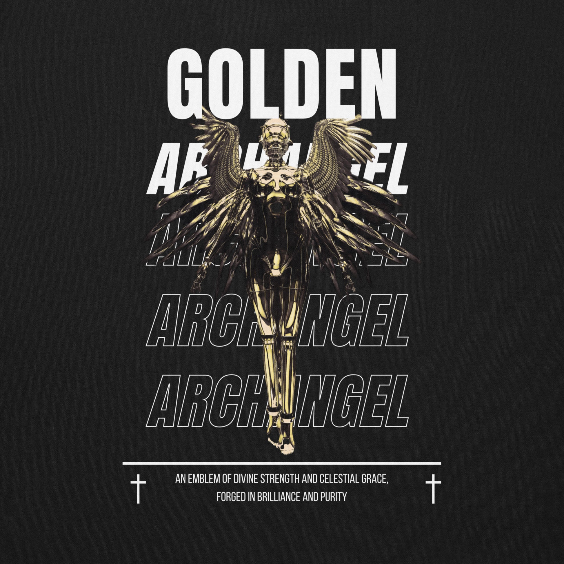 Golden Archangel Unisex Fleece Sweatshirt - FLAKOUT