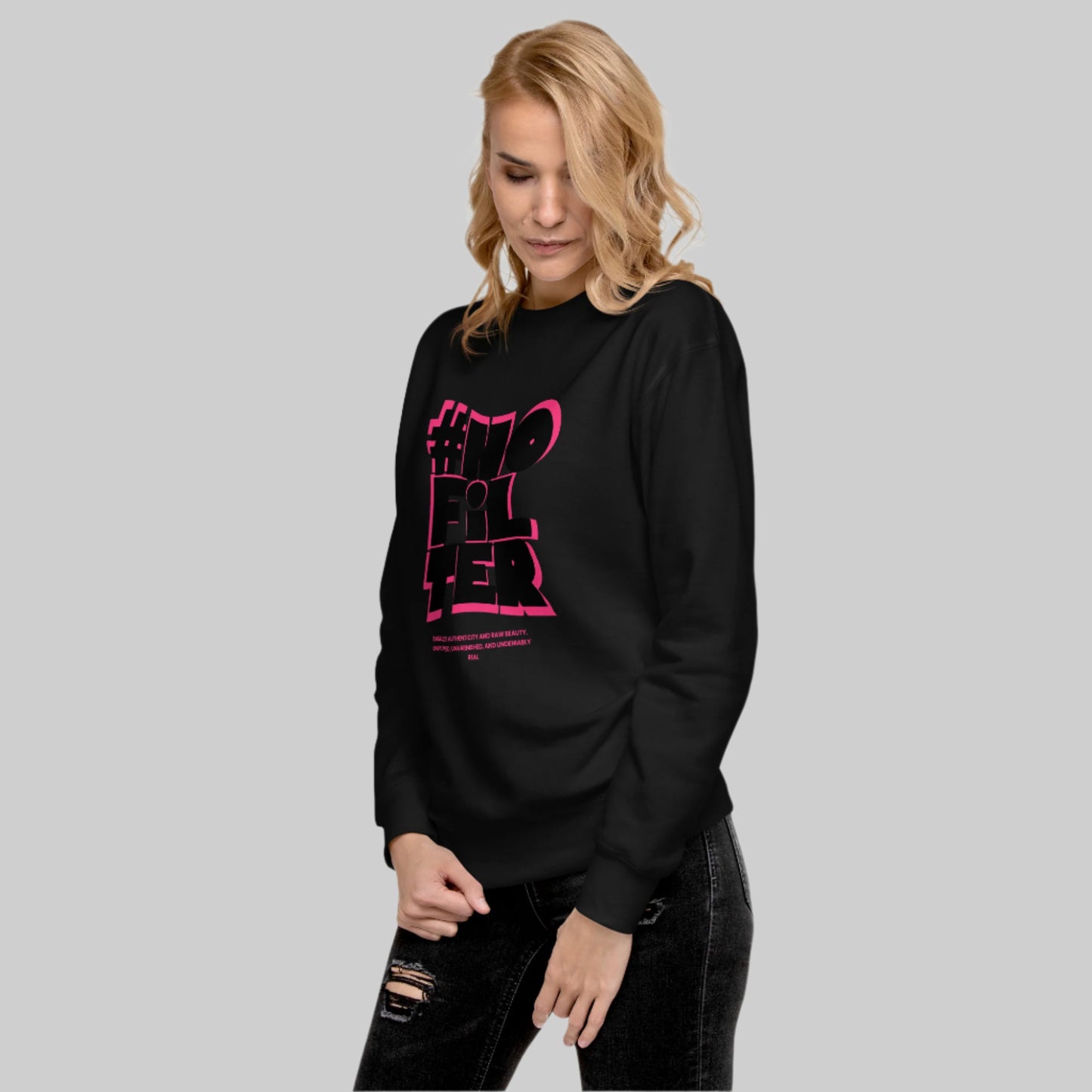 #NOFILTER Unisex Fleece Sweatshirt - FLAKOUT