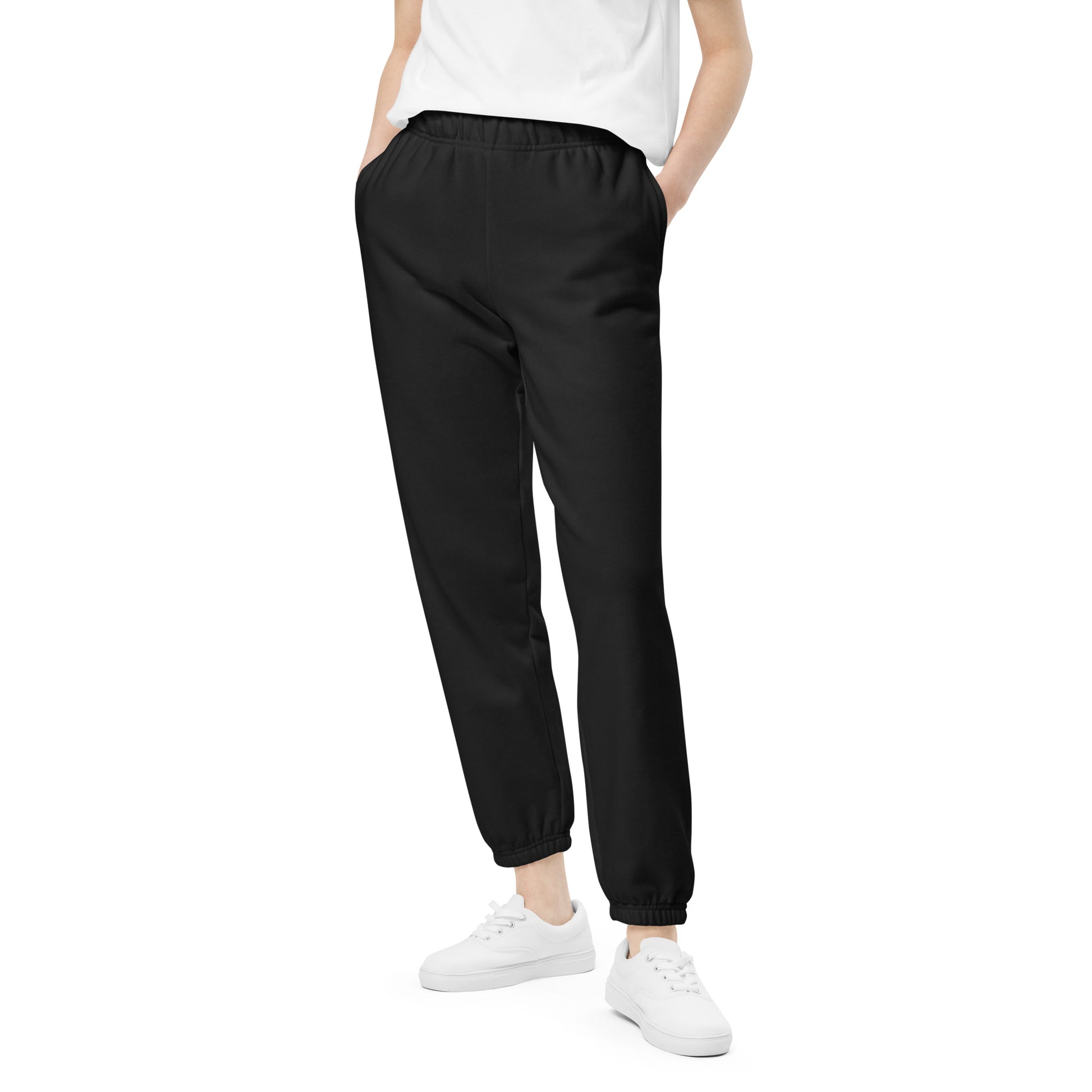 Plain Comfort Sweatpants Logo On Left Leg - FLAKOUT