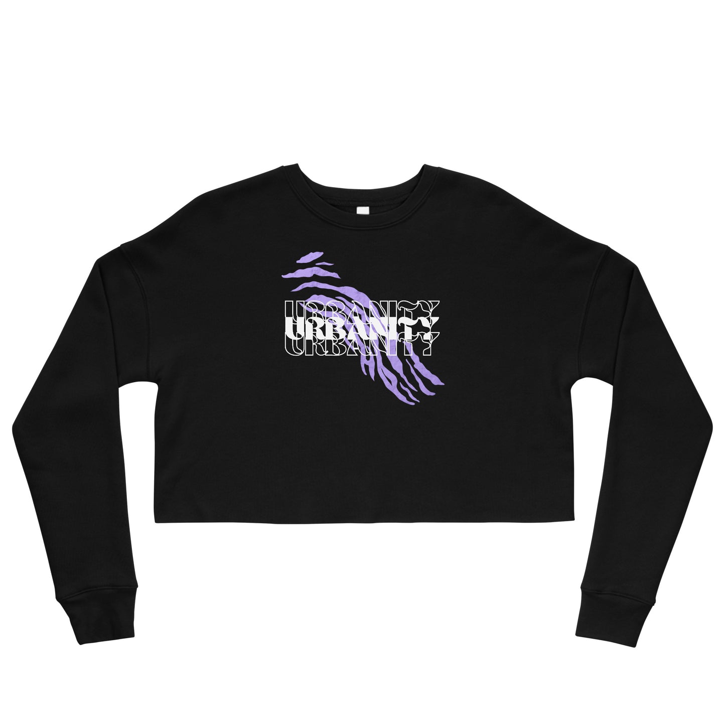 Streetwise Urbanity Women's Crop Sweatshirt - Black - FLAKOUT