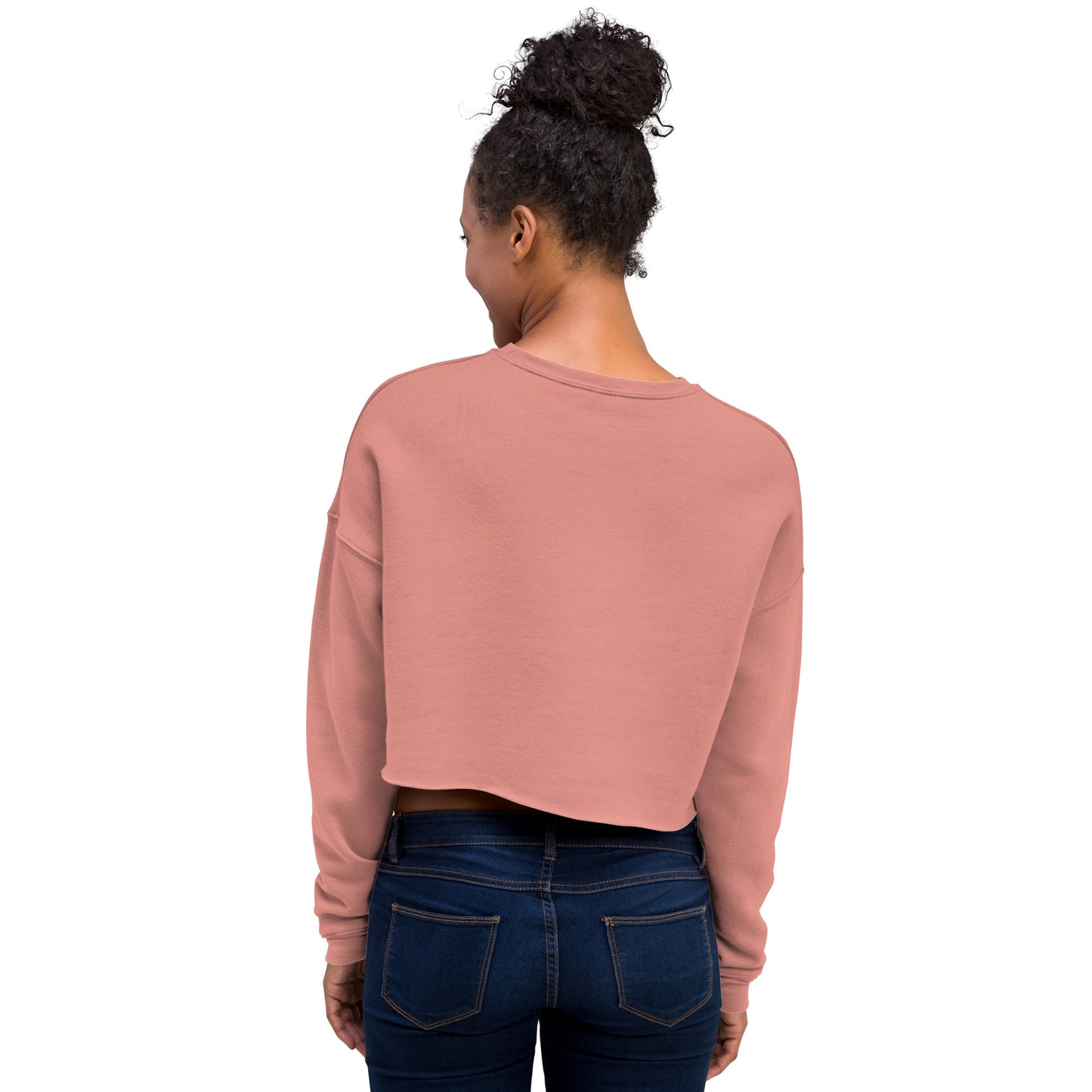 Whispers Of Wings Butterflies Women's Crop Sweatshirt - Mauve - FLAKOUT