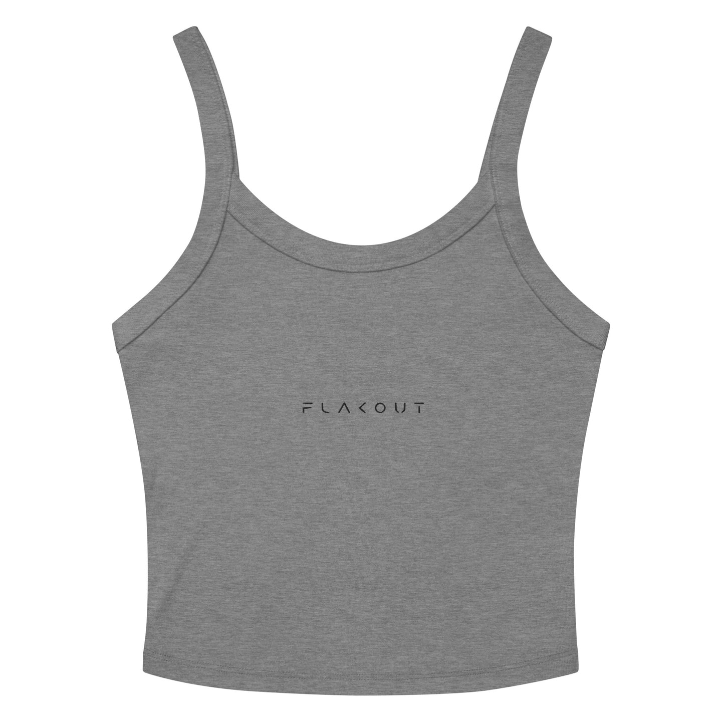 FLAKOUT Logo Embroidered Women’s Micro-rib Tank Top