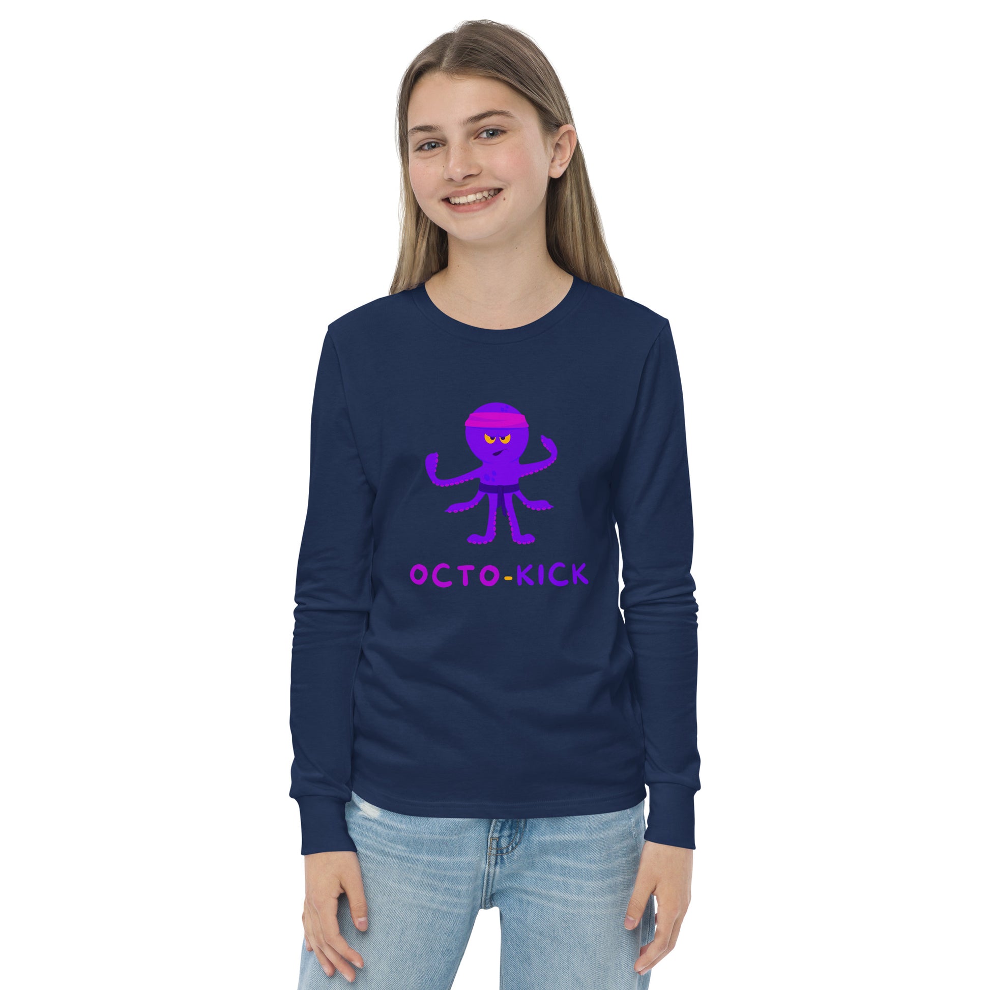 Octo-Kick Unisex Kid's Long Sleeve Tee - FLAKOUT