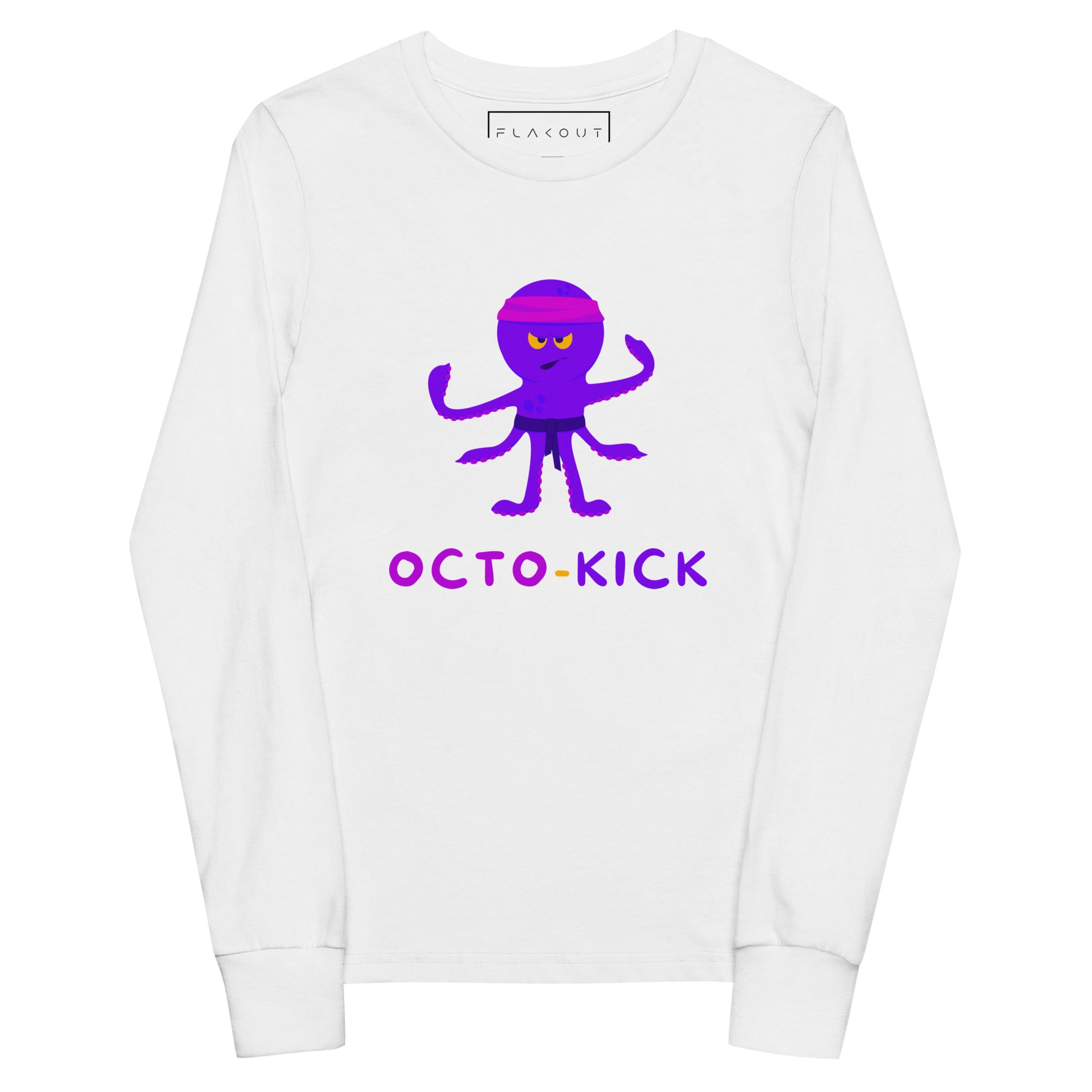 Octo-Kick Unisex Kid's Long Sleeve Tee - FLAKOUT