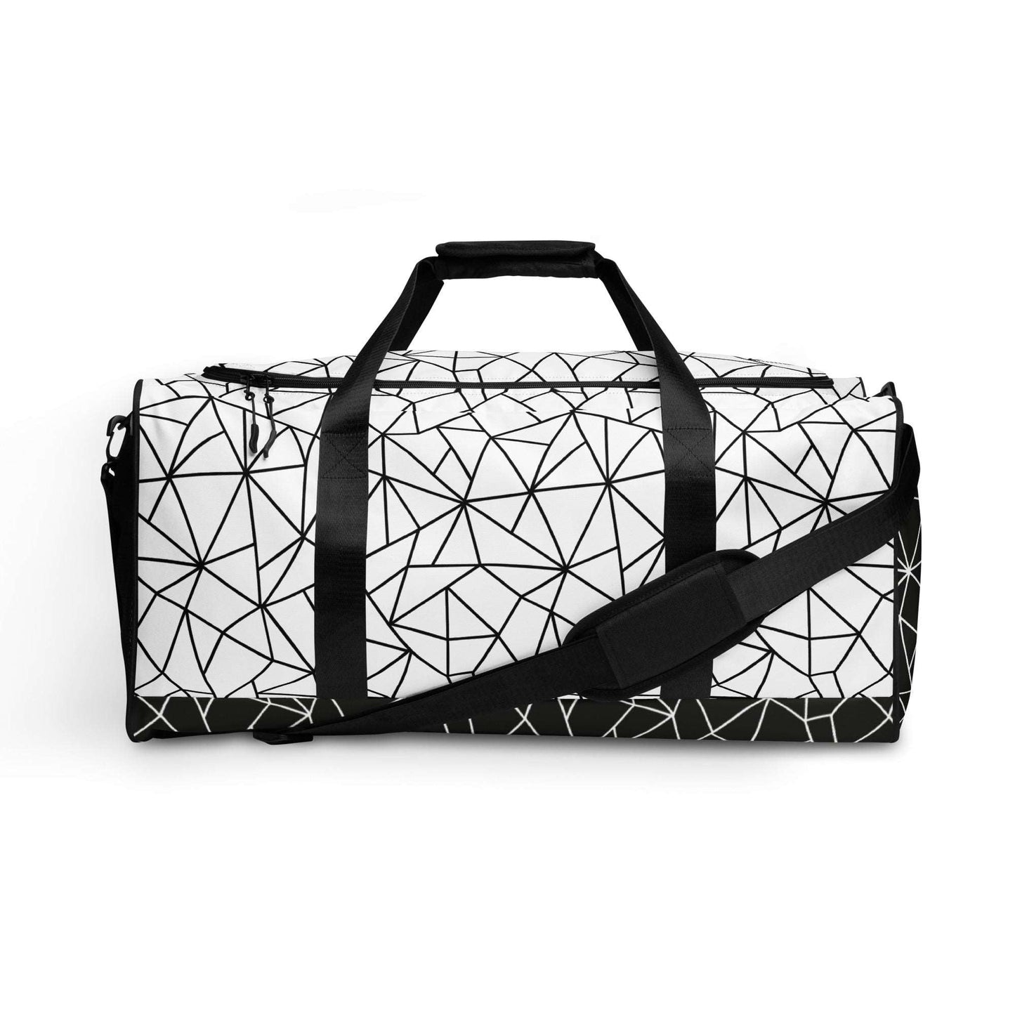 Angular Allure White Duffle Bag - FLAKOUT