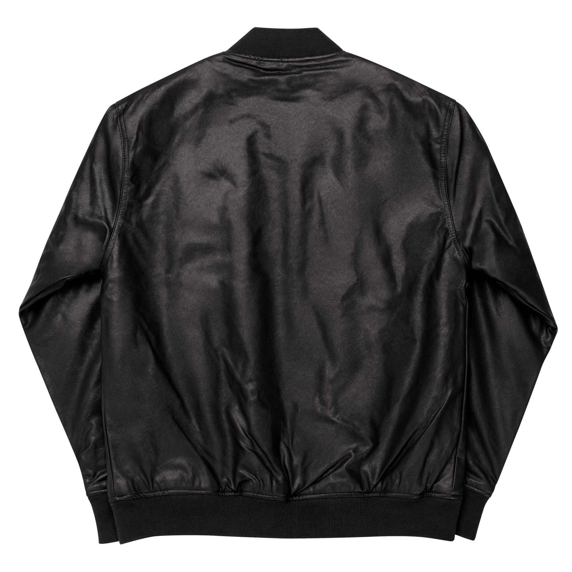 Leather Bomber Jacket - FLAKOUT